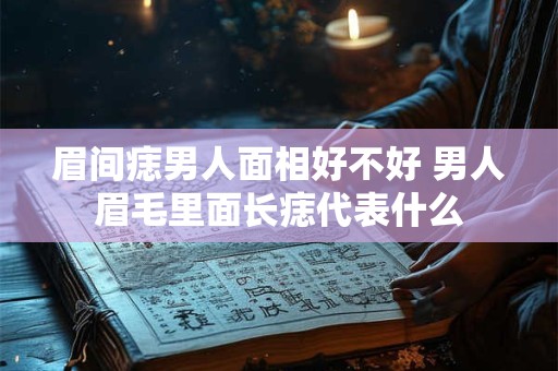 眉间痣男人面相好不好 男人眉毛里面长痣代表什么
