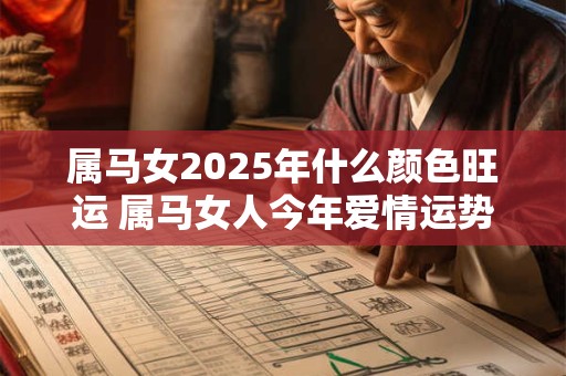 属马女2025年什么颜色旺运 属马女人今年爱情运势好吗