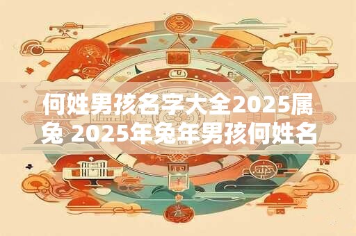 何姓男孩名字大全2025属兔 2025年兔年男孩何姓名字推荐