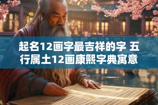 起名12画字最吉祥的字 五行属土12画康熙字典寓意好