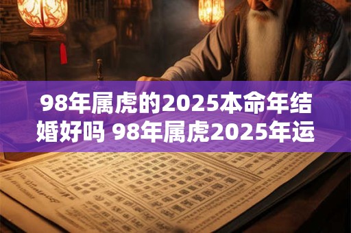 98年属虎的2025本命年结婚好吗 98年属虎2025年运势详解