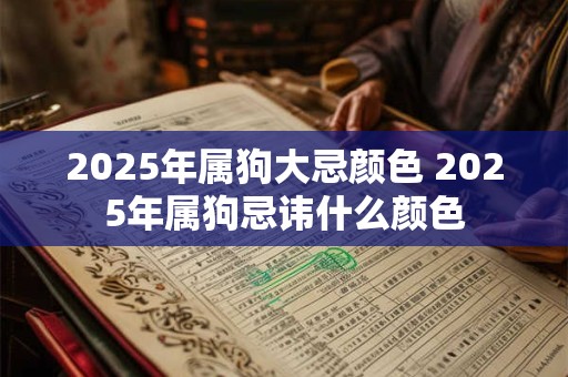 2025年属狗大忌颜色 2025年属狗忌讳什么颜色