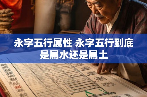 永字五行属性 永字五行到底是属水还是属土