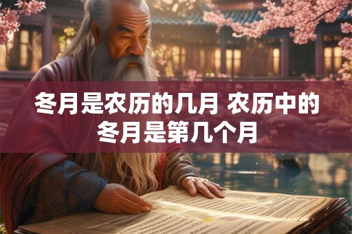 冬月是农历的几月 农历中的冬月是第几个月