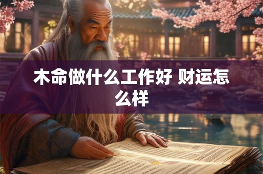 木命做什么工作好 财运怎么样