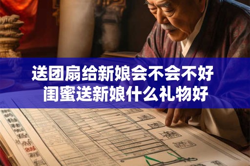 送团扇给新娘会不会不好 闺蜜送新娘什么礼物好