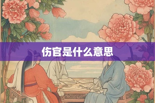 伤官是什么意思