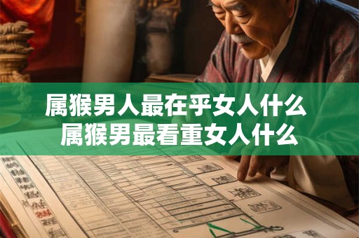 属猴男人最在乎女人什么 属猴男最看重女人什么