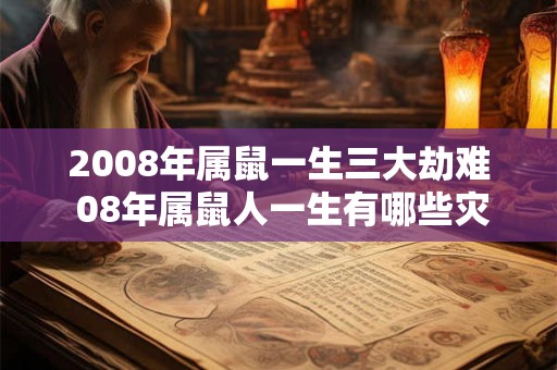 2008年属鼠一生三大劫难 08年属鼠人一生有哪些灾难