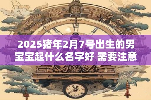 2025猪年2月7号出生的男宝宝起什么名字好 需要注意什么