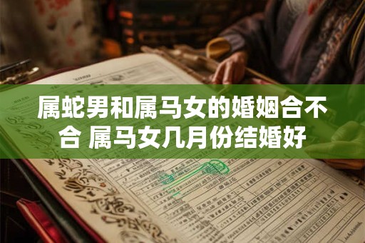 属蛇男和属马女的婚姻合不合 属马女几月份结婚好 属蛇男和属马女的婚姻合不合 属马女几月份结婚好