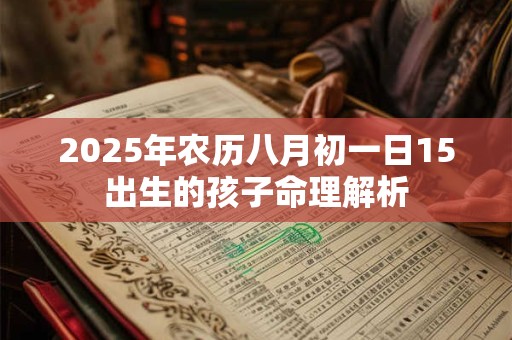 2025年农历八月初一日15出生的孩子命理解析