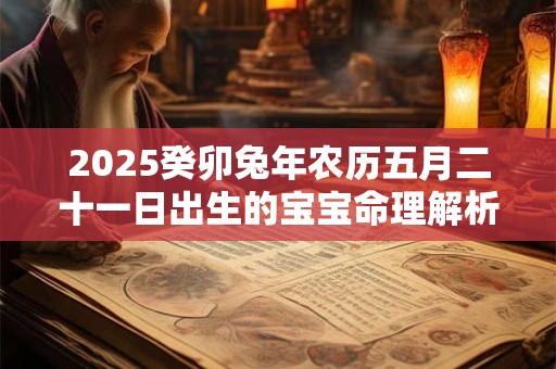 2025癸卯兔年农历五月二十一日出生的宝宝命理解析