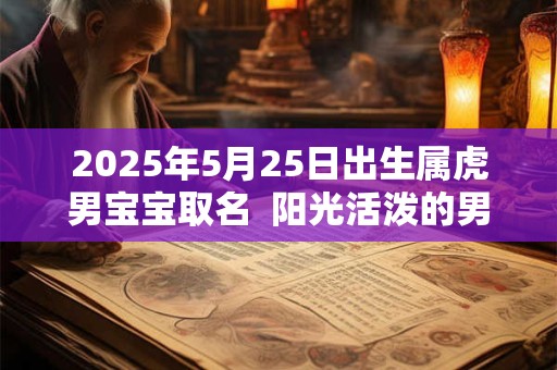 2025年5月25日出生属虎男宝宝取名  阳光活泼的男孩名字