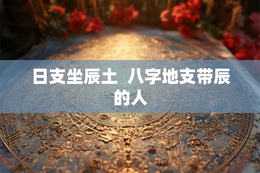 日支坐辰土  八字地支带辰的人