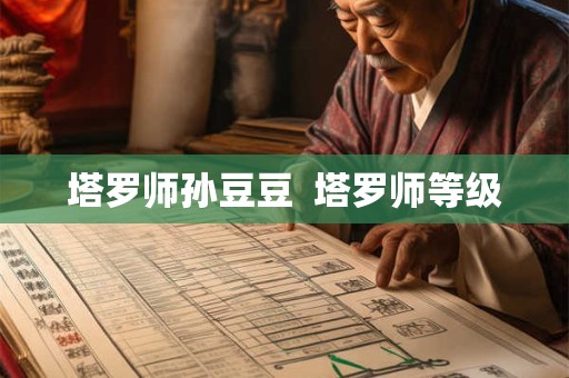 塔罗师孙豆豆  塔罗师等级