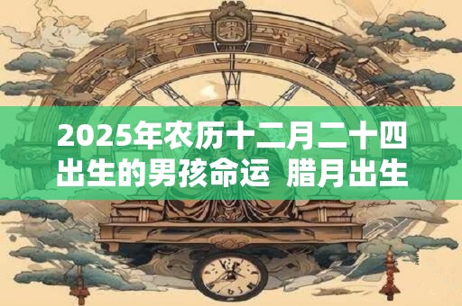 2025年农历十二月二十四出生的男孩命运  腊月出生如何