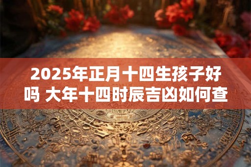 2025年正月十四生孩子好吗 大年十四时辰吉凶如何查询