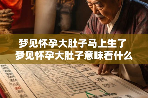 梦见怀孕大肚子马上生了 梦见怀孕大肚子意味着什么