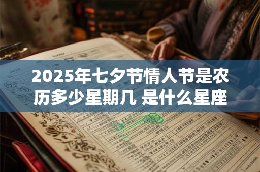2025年七夕节情人节是农历多少星期几 是什么星座