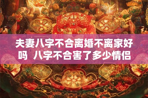 夫妻八字不合离婚不离家好吗  八字不合害了多少情侣