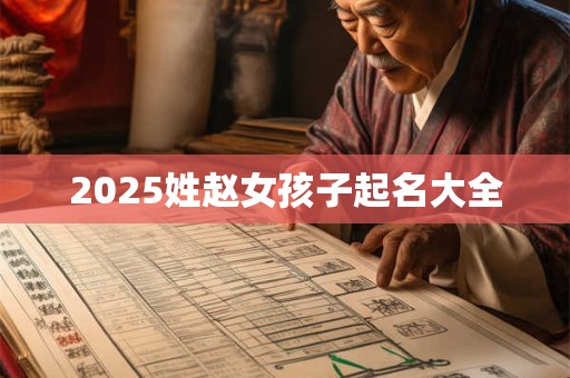 2025姓赵女孩子起名大全