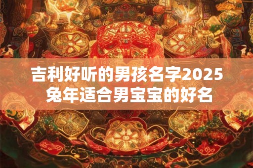 吉利好听的男孩名字2025 兔年适合男宝宝的好名