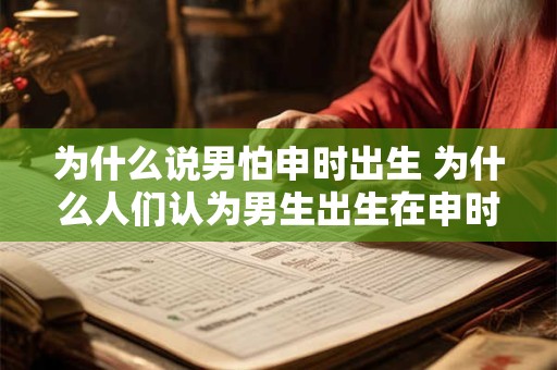 为什么说男怕申时出生 为什么人们认为男生出生在申时最不吉利
