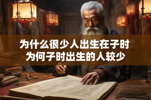 为什么很少人出生在子时 为何子时出生的人较少