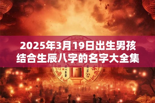 2025年3月19日出生男孩结合生辰八字的名字大全集