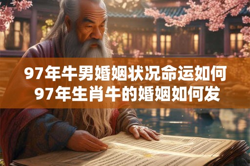 97年牛男婚姻状况命运如何 97年生肖牛的婚姻如何发展