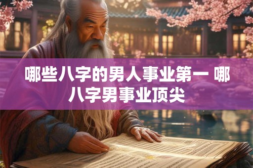 哪些八字的男人事业第一 哪八字男事业顶尖