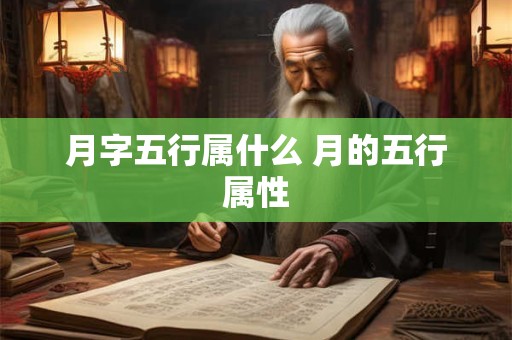 月字五行属什么 月的五行属性