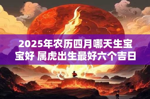 2025年农历四月哪天生宝宝好 属虎出生最好六个吉日
