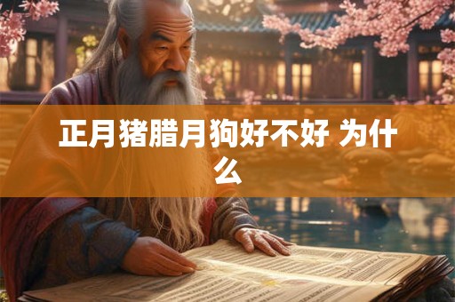 正月猪腊月狗好不好 为什么