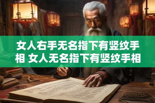 女人右手无名指下有竖纹手相 女人无名指下有竖纹手相吉凶如何