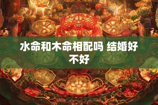 水命和木命相配吗 结婚好不好