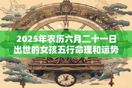 2025年农历六月二十一日出世的女孩五行命理和运势详解