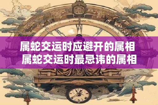详细阅读:属蛇交运时应避开的属相 属蛇交运时最忌讳的属相 属蛇交运时应避开的属相 属蛇交运时最忌讳的属相