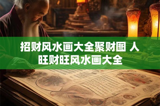 招财风水画大全聚财图 人旺财旺风水画大全