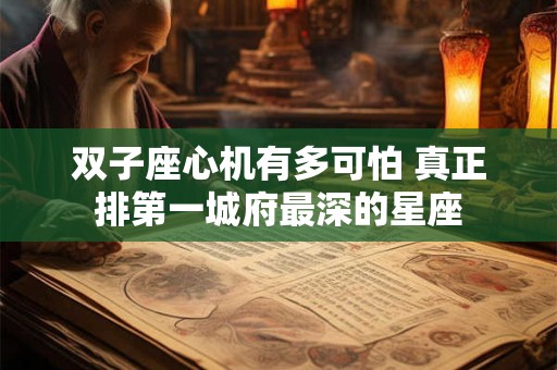 双子座心机有多可怕 真正排第一城府最深的星座
