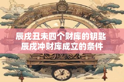 辰戌丑未四个财库的钥匙 辰戌冲财库成立的条件 辰戌丑未四个财库的钥匙 辰戌冲财库成立的条件