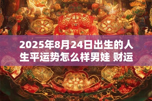 2025年8月24日出生的人生平运势怎么样男娃 财运如何