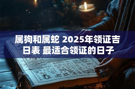 属狗和属蛇 2025年领证吉日表 最适合领证的日子