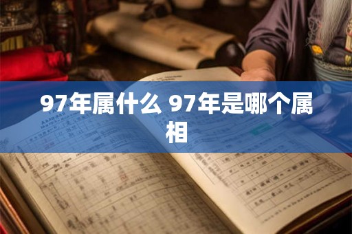 97年属什么 97年是哪个属相