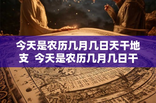 今天是农历几月几日天干地支  今天是农历几月几日干支是什么