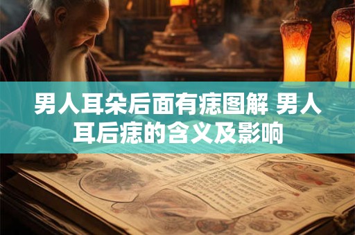 男人耳朵后面有痣图解 男人耳后痣的含义及影响