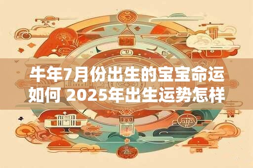 牛年7月份出生的宝宝命运如何 2025年出生运势怎样