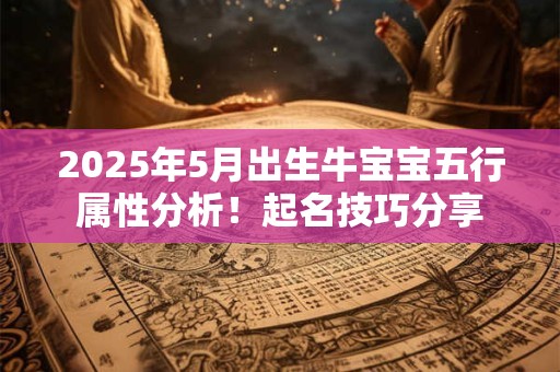 2025年5月出生牛宝宝五行属性分析！起名技巧分享
