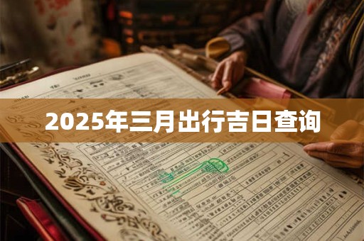 2025年三月出行吉日查询